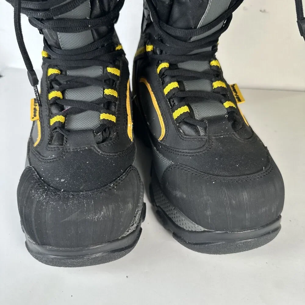 Ski-Doo BRP Team Racing Black Gray Thermolite Snowmobile Boots Men's Size 9